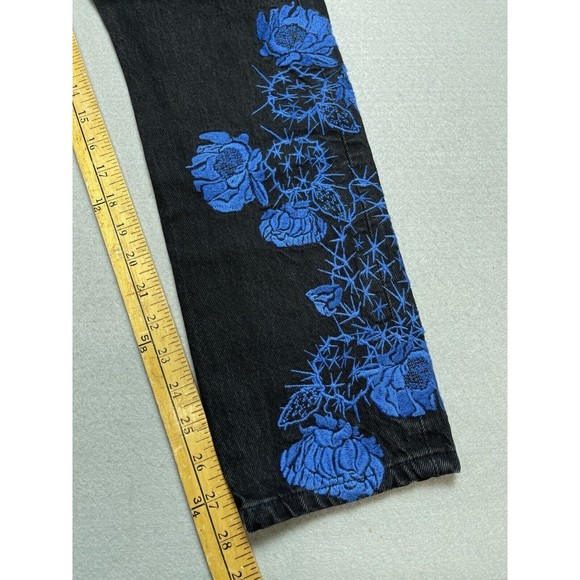 $188 Levi's 501 Jeans 27x28 Made & Crafted Selvedge High Rise Skinny Embroidered - Picture 9 of 15